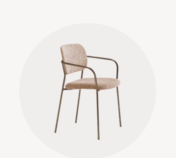 Jazz contract chair for hospitality interiors