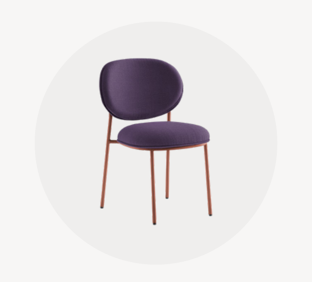 Stiel contract chair for hospitality interiors