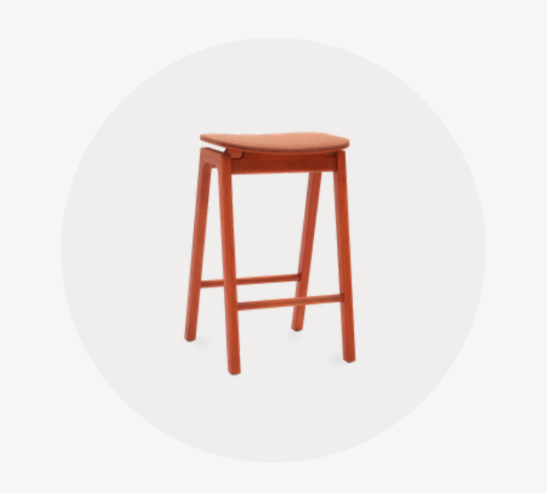 Abbor contract stool for hospitality interiors