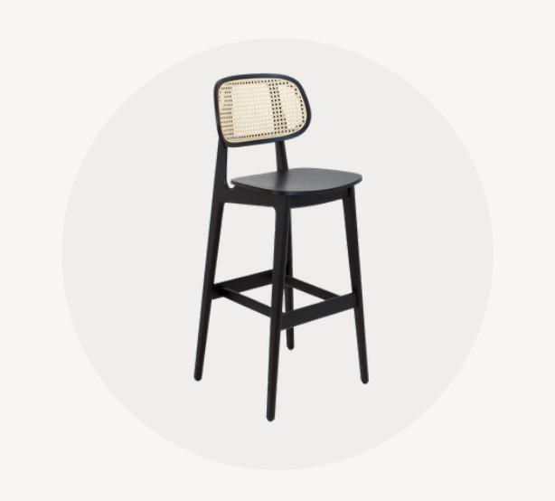 Clover contract stool for hospitality interiors