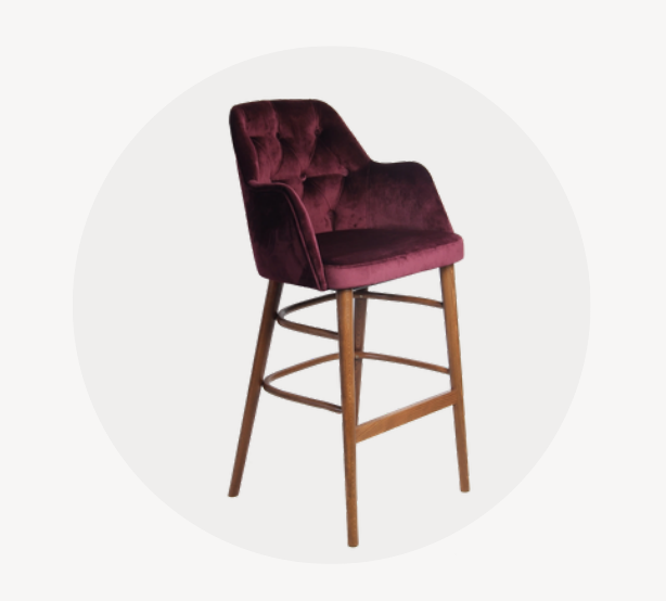 Geneva contract stool for hospitality interiors