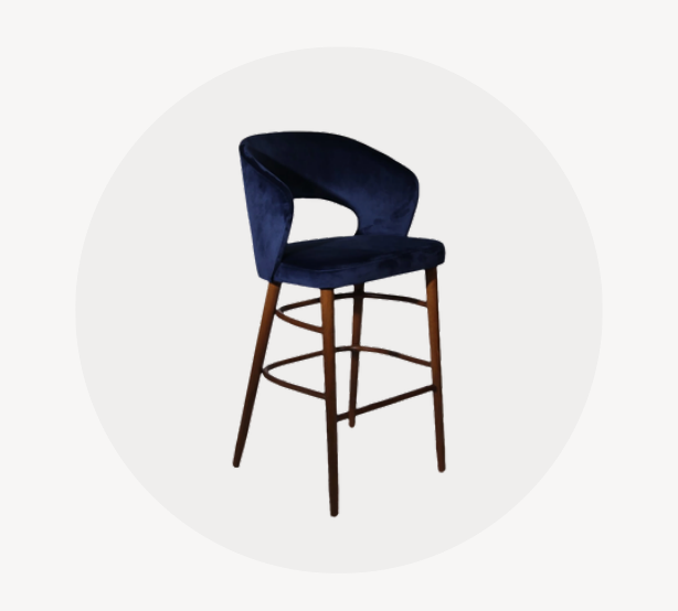 Horizon contract stool for hospitality interiors